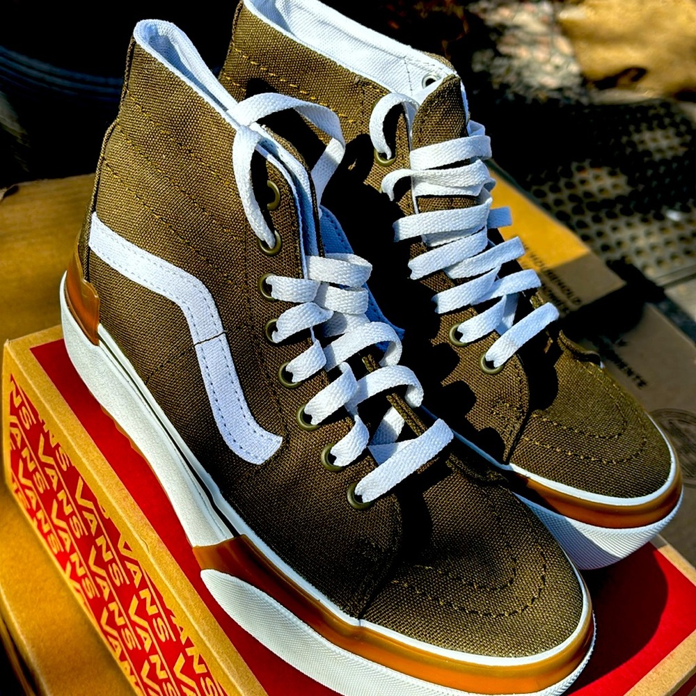 NIB SK8-HI olive Tapered vans